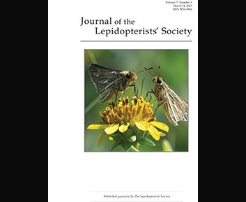 Journal Cover for The Journal of the Lepidopterists' Society